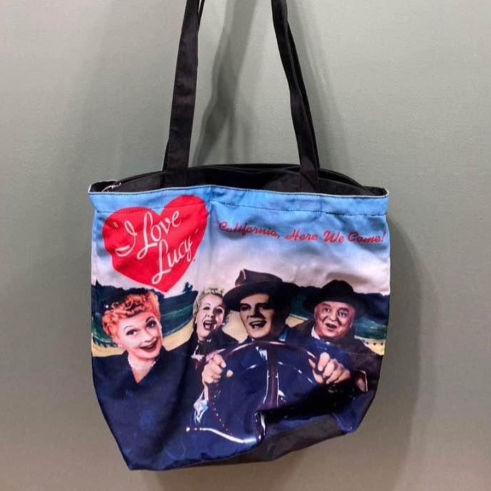 I Love Lucy Blue Tote Bag
